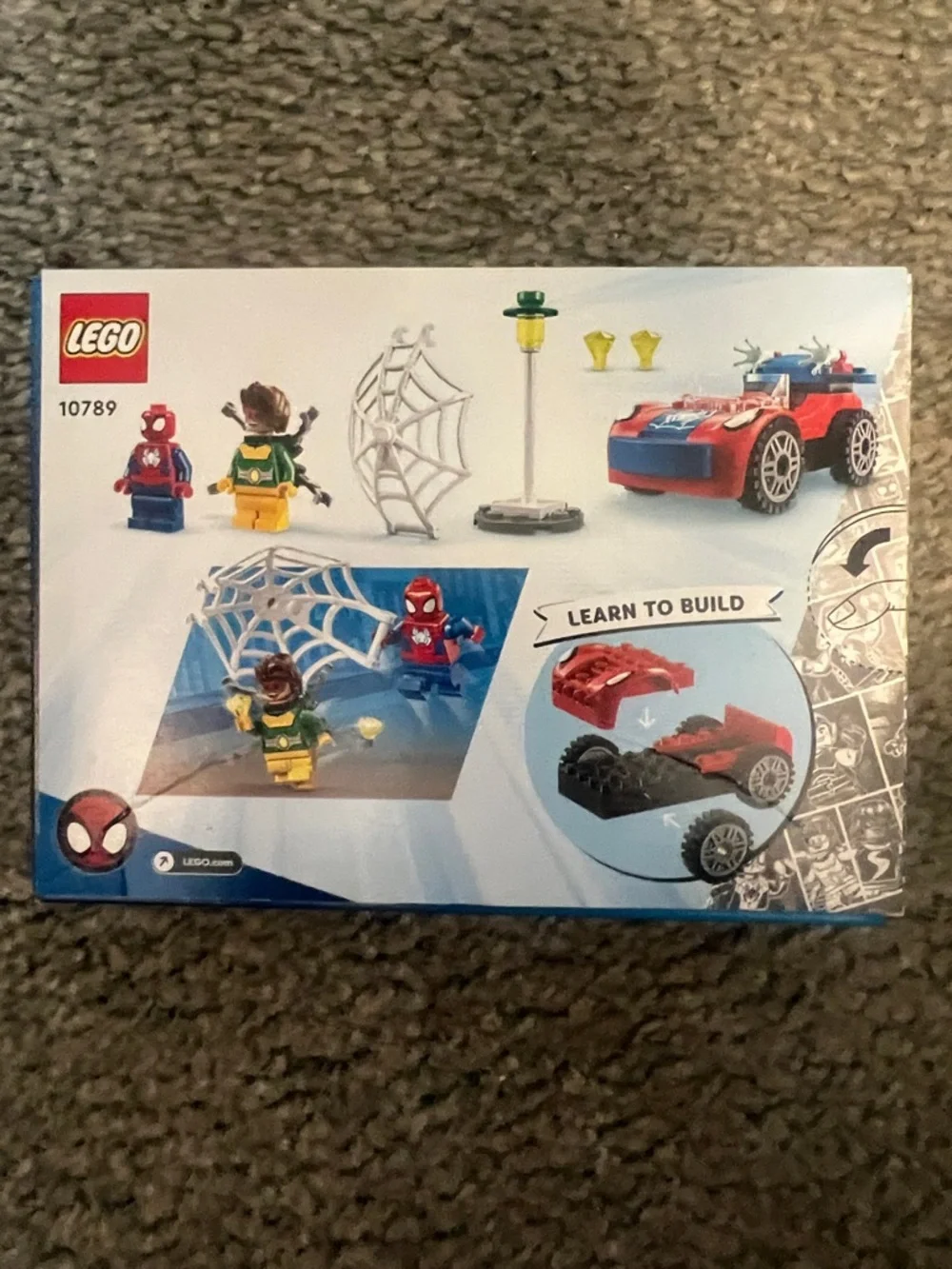 Marvel Spider-Man Red and Blue Car Building Set